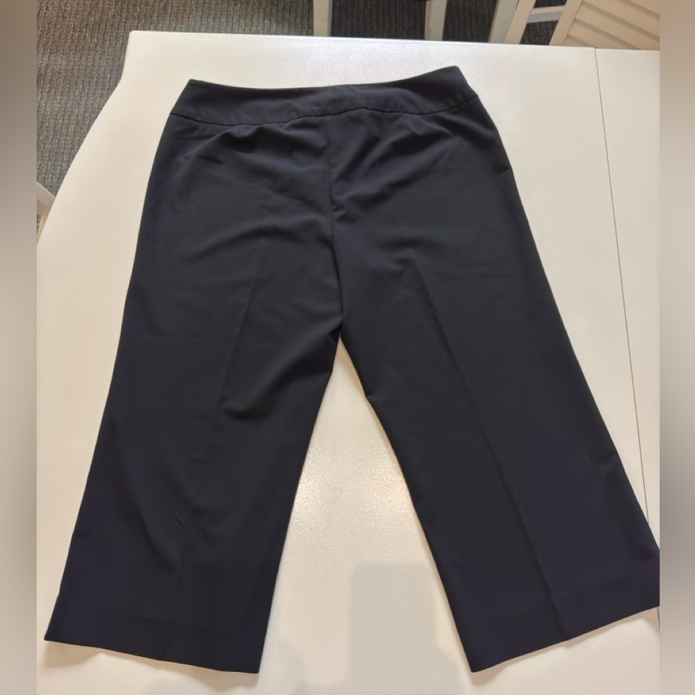 The Limited Stretch Capris/Ankle Pant Womens Black Flat Front  Sz 14 EUC